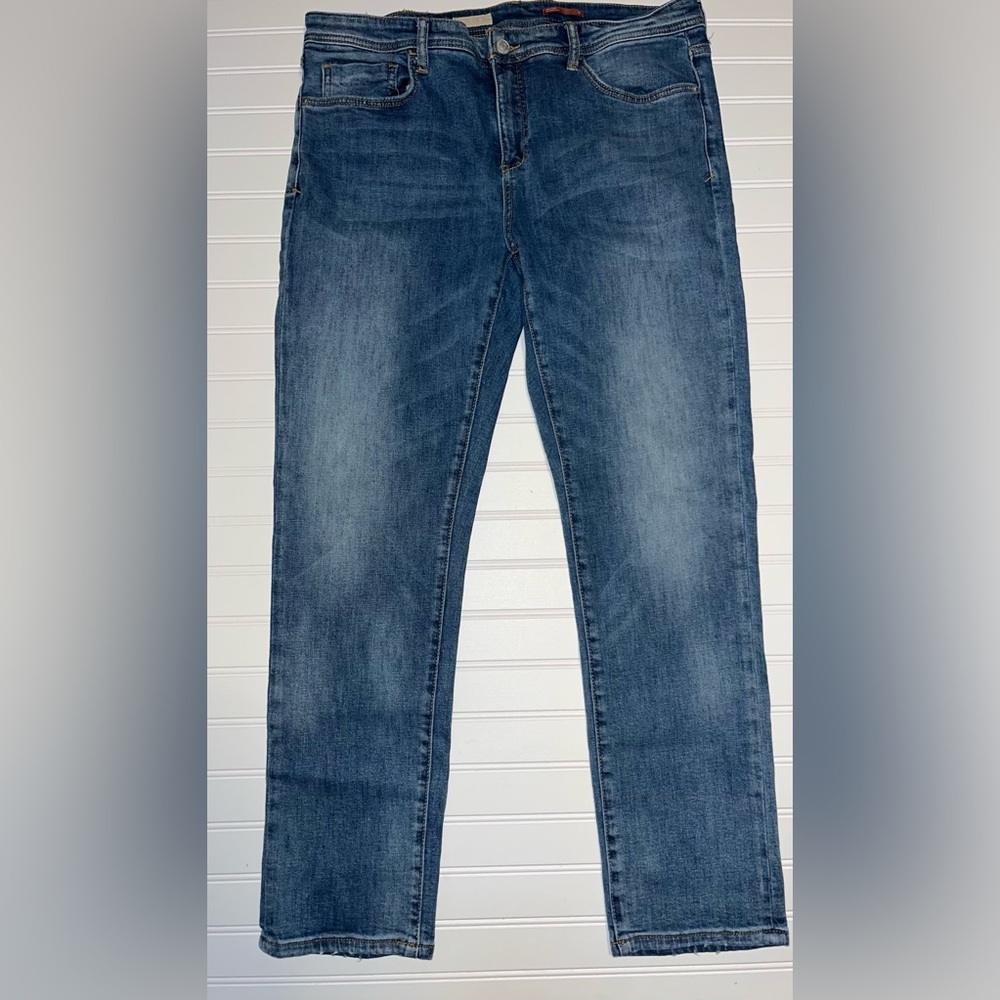 Anthropologie Pilcro Slim Boyfriend Jeans Size 31 Medium Wash Denim